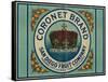 Coronet Lemon Label - Chula Vista, CA-Lantern Press-Framed Stretched Canvas