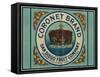 Coronet Lemon Label - Chula Vista, CA-Lantern Press-Framed Stretched Canvas