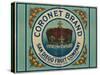 Coronet Lemon Label - Chula Vista, CA-Lantern Press-Stretched Canvas