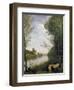 Corot: Cathedral, C1855-60-Jean-Baptiste-Camille Corot-Framed Giclee Print