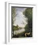 Corot: Cathedral, C1855-60-Jean-Baptiste-Camille Corot-Framed Giclee Print