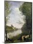 Corot: Cathedral, C1855-60-Jean-Baptiste-Camille Corot-Mounted Giclee Print