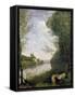 Corot: Cathedral, C1855-60-Jean-Baptiste-Camille Corot-Framed Stretched Canvas