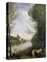 Corot: Cathedral, C1855-60-Jean-Baptiste-Camille Corot-Stretched Canvas