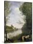 Corot: Cathedral, C1855-60-Jean-Baptiste-Camille Corot-Stretched Canvas