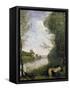 Corot: Cathedral, C1855-60-Jean-Baptiste-Camille Corot-Framed Stretched Canvas