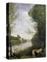 Corot: Cathedral, C1855-60-Jean-Baptiste-Camille Corot-Stretched Canvas