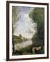 Corot: Cathedral, C1855-60-Jean-Baptiste-Camille Corot-Framed Premium Giclee Print