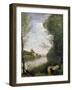 Corot: Cathedral, C1855-60-Jean-Baptiste-Camille Corot-Framed Giclee Print