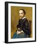 Corot: Girl, C1860-Jean-Baptiste-Camille Corot-Framed Giclee Print