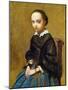 Corot: Girl, C1860-Jean-Baptiste-Camille Corot-Mounted Giclee Print