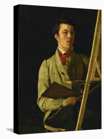 Corot, Self-Portrait (1825)-Jean-Baptiste-Camille Corot-Stretched Canvas
