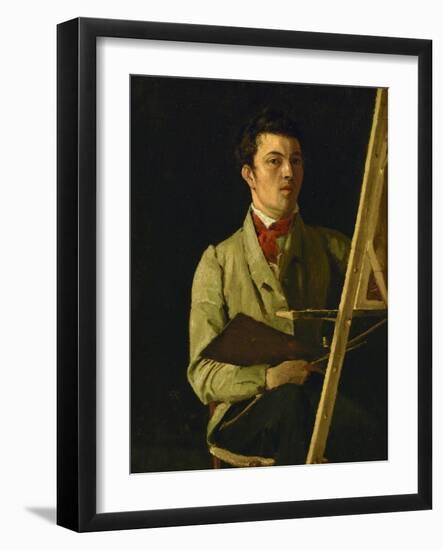 Corot, Self-Portrait (1825)-Jean-Baptiste-Camille Corot-Framed Giclee Print