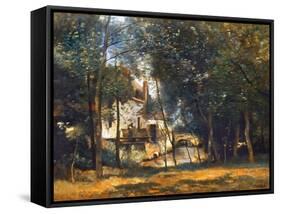 Corot: The Mill-Jean-Baptiste-Camille Corot-Framed Stretched Canvas