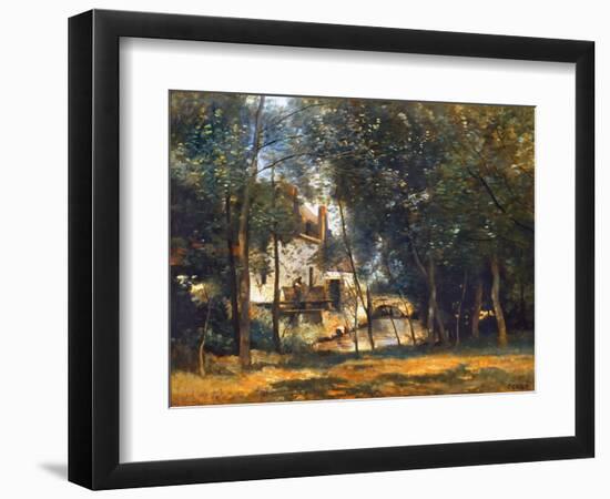 Corot: The Mill-Jean-Baptiste-Camille Corot-Framed Giclee Print