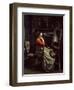 Corots Studio, Young Woman with a Mandolin, 1865-Jean-Baptiste-Camille Corot-Framed Giclee Print