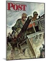 "Corp of Engineers," Saturday Evening Post Cover, October 28, 1944-Mead Schaeffer-Mounted Giclee Print