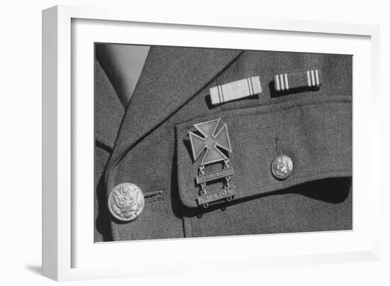 Corporal Jimmie Shohara's Ribbons-Ansel Adams-Framed Art Print