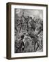 Corporal Joseph Davies and Eight Men Routing with the Bayoney a Party of Germans-Edgar Alfred Holloway-Framed Giclee Print