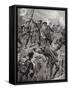 Corporal Joseph Davies and Eight Men Routing with the Bayoney a Party of Germans-Edgar Alfred Holloway-Framed Stretched Canvas