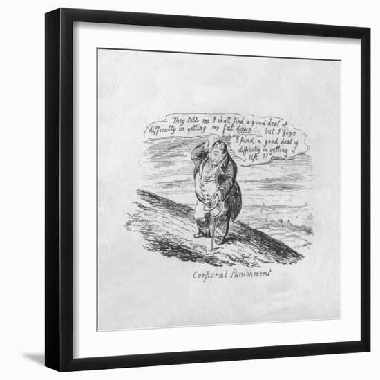 'Corporal Punishment', 1829-George Cruikshank-Framed Giclee Print