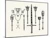 Corporation Plate and Insignia, Scarborough. Maces and Sword, Worcester. Maces, Warwick. Uk-null-Mounted Giclee Print