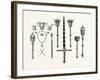 Corporation Plate and Insignia, Scarborough. Maces and Sword, Worcester. Maces, Warwick. Uk-null-Framed Giclee Print