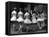 Corps de Ballet Listening to Ballet Master During Rehearsal of "Swan Lake" at Paris Opera-Alfred Eisenstaedt-Framed Stretched Canvas