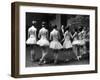 Corps de Ballet Listening to Ballet Master During Rehearsal of "Swan Lake" at Paris Opera-Alfred Eisenstaedt-Framed Photographic Print