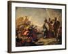 Corpse of Darius Is Shown to Alexander-Antonio Pellegrini-Framed Art Print