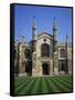 Corpus Christi College, Cambridge, Cambridgeshire, England, United Kingdom, Europe-Hunter David-Framed Stretched Canvas