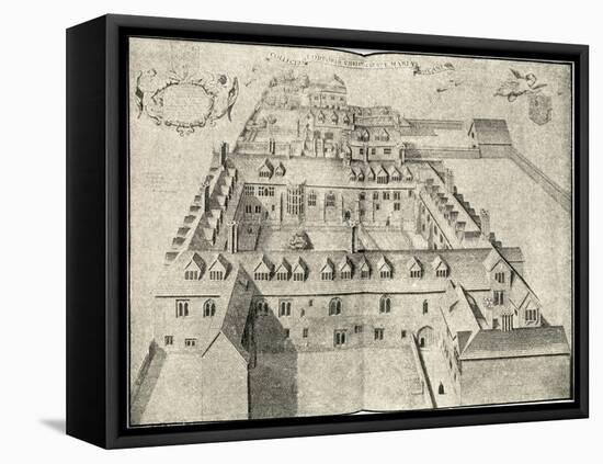 Corpus Christi College, Cambridge-David Loggan-Framed Stretched Canvas