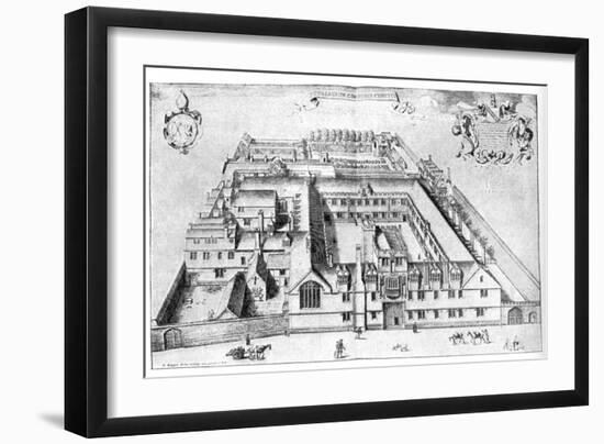Corpus Christi College, Oxford-David Loggan-Framed Premium Giclee Print