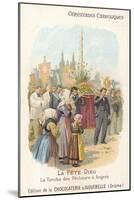 Corpus Christi Procession of the Fishermen of Angers, France-null-Mounted Giclee Print