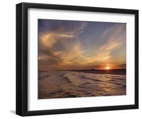 Corpus Christi Sunset-Mike Jones-Framed Art Print