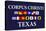 Corpus Christi, Texas - Nautical Flag-Lantern Press-Stretched Canvas