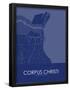 Corpus Christi, United States of America Blue Map-null-Framed Poster