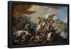 Corrado Giaquinto / 'Battle of Clavijo', 1755-1756, Italian School, Oil on canvas, 77,4 cm x 136...-CORRADO GIAQUINTO-Framed Poster