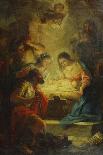 The Adoration of the Shepherds-Corrado Giaquinto (Follower of)-Stretched Canvas