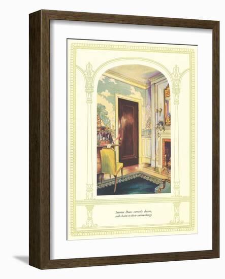 Correct Door Adds Charm-null-Framed Art Print