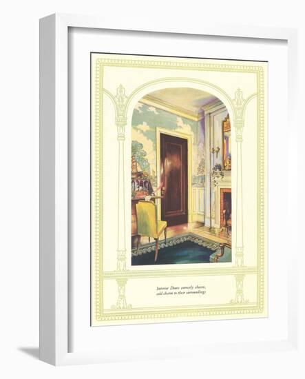 Correct Door Adds Charm-null-Framed Art Print