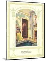 Correct Door Adds Charm-null-Mounted Art Print