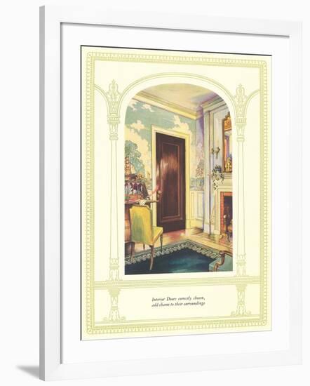 Correct Door Adds Charm-null-Framed Art Print