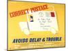 Correct Postage Avoids Delay and Trouble-Gerald Parkinson-Mounted Art Print