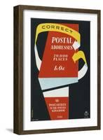 Correct 'Postal Addresses', 'Post Offices in the United Kingdom'-Hans Schwarz-Framed Art Print