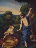 Two Putti Supporting a Medallion on Which the Cloud-Borne Christ Is Represented-Correggio-Giclee Print
