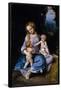 Correggio / 'The Virgin and Christ Child with Saint John', ca. 1516, Italian School, Oil on pan...-ANTONIO DA CORREGGIO-Framed Poster