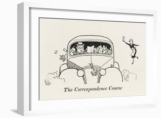 Correspondence Course-William Heath Robinson-Framed Art Print