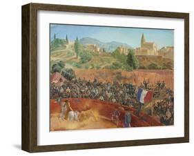 Corrida, 1927 (Gouache on Paper)-Alexandre Iacovleff-Framed Giclee Print