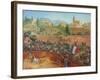 Corrida, 1927 (Gouache on Paper)-Alexandre Iacovleff-Framed Giclee Print